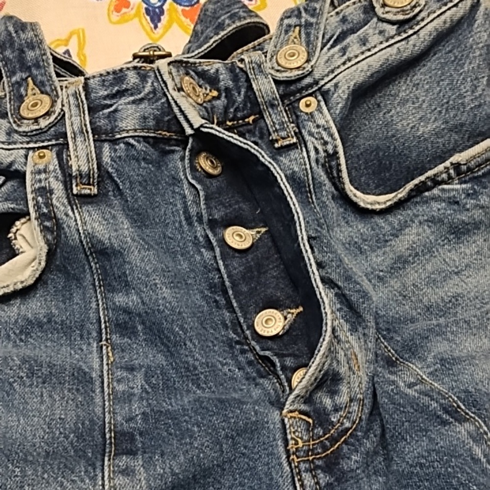 Free People 28 Berkeley Suspender Jeans - Picture 6 of 10